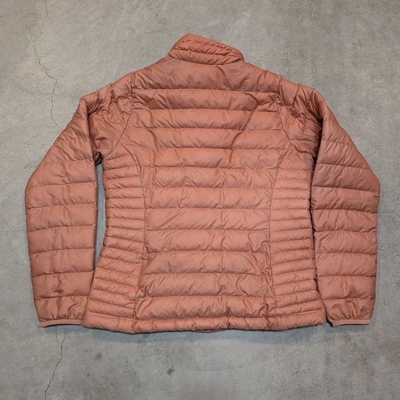Patagonia Downy Sweater Ful Zip Women's S Coral/Light Orange Flaws - Picture 8 of 10